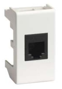 Розетка компьютерная RJ45 кат.5e, 8P8C, Viva, белая, 1мод DKC в Чите