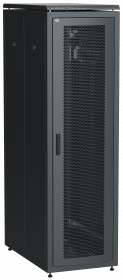 ITK Шкаф сетевой 19" LINEA N 47U 600х1000 мм перфорированные двери черный в Чите