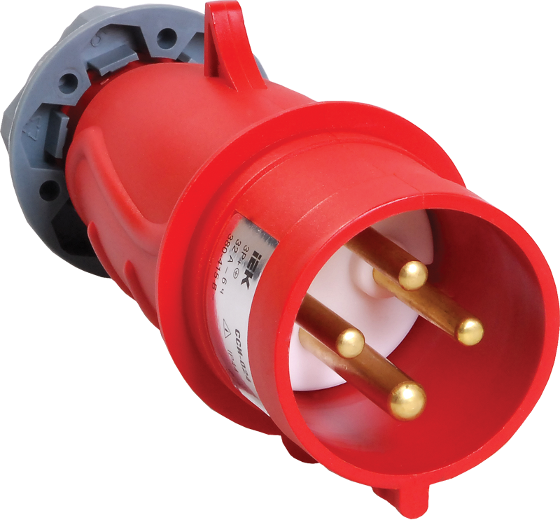 Вилка переносная MAGNUM IEK ССИ-024 32А-6ч/380-415В 3Р+РЕ IP44 в Чите