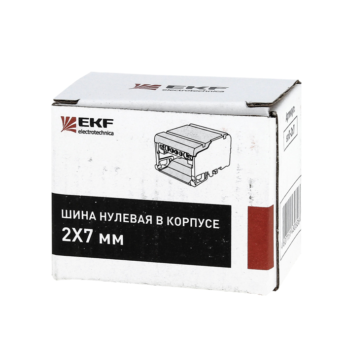 Шина EKF "N"нулевая на DIN в корпусе 4х7групп в Чите