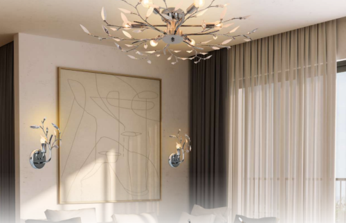 Люстры и бра под лампу серии MODERN LORA