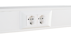 Суппорт с рамкой SPL на 2 поста (45х45) в профиль для кабель-каналов 100х50, 105х50 в Чите