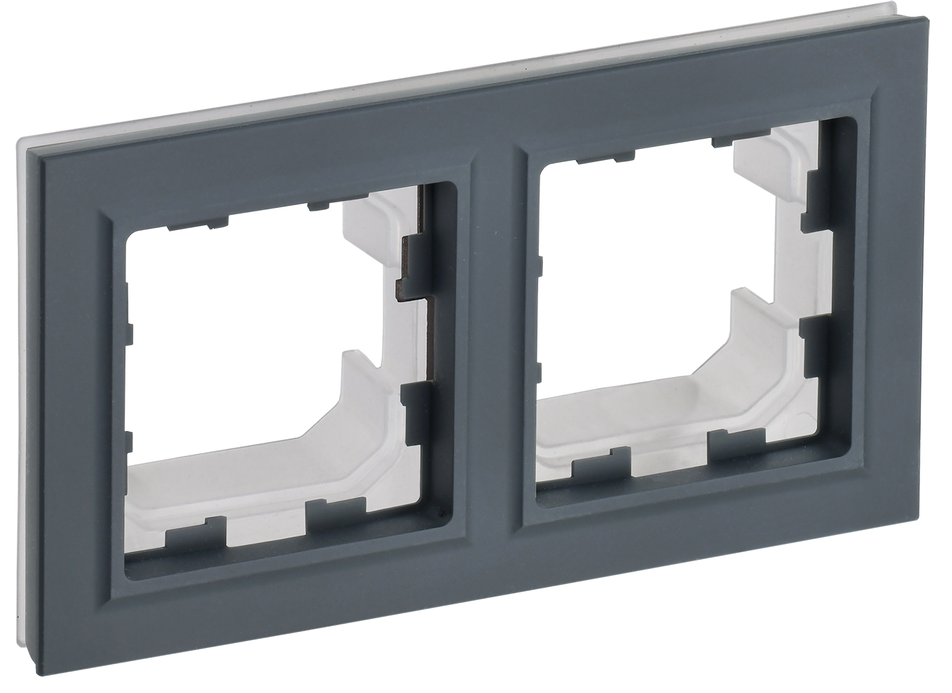 Рамка двойная IP44 BRITE IEK графит в Чите