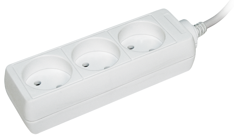 Удлинитель У3 3 места 2P/5метров 2х0.75мм2 10А/250 IEK в Чите