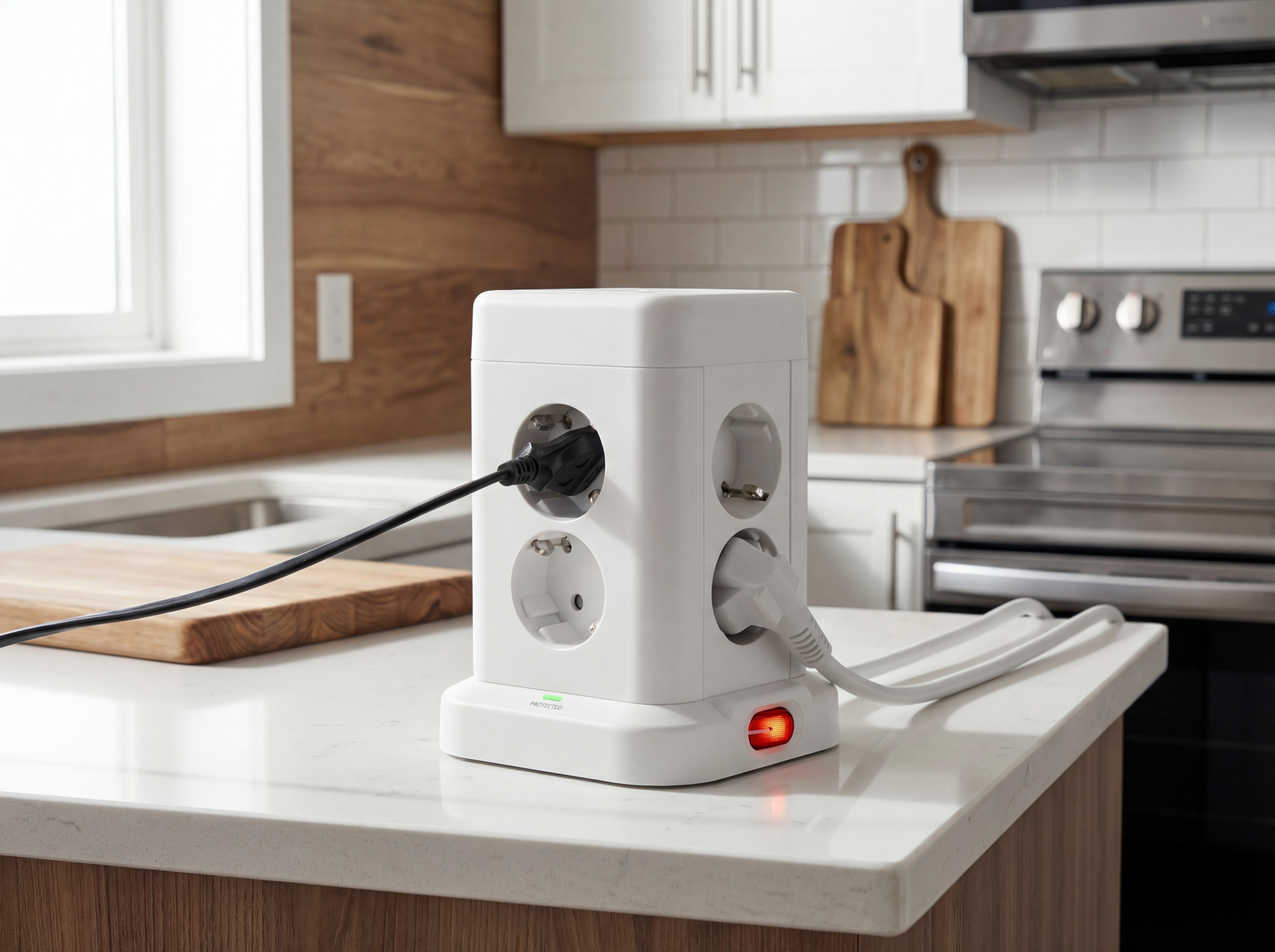 Удлинитель DOMINIC У08K 1,5м 3х1мм2 USB A+C 20Вт белый IEK в Чите