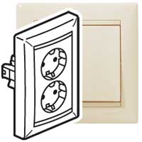 Розетка двойная VALENA Legrand с заземлением крем в Чите