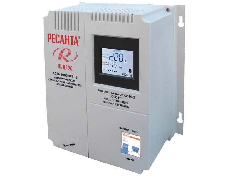 Стабилизатор АСН-3 000Н/1-Ц Ресанта Lux в Чите