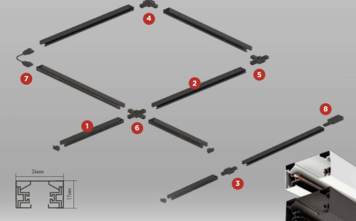 Шинопроводы и аксессуары серии SB