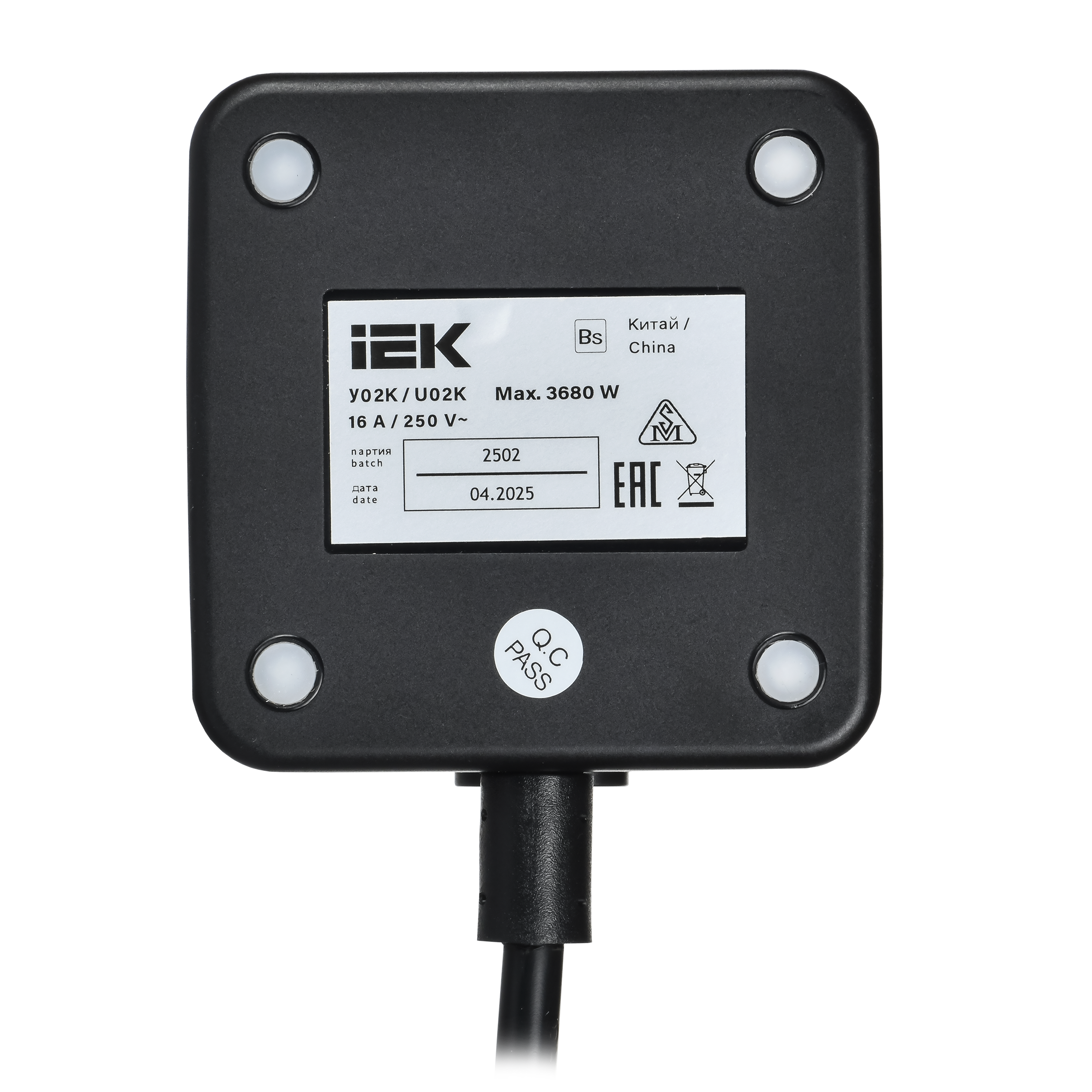 Удлинитель DOMINIC Qi10Вт У02К 1,3м 3х1мм2 USB A+C черный IEK в Чите