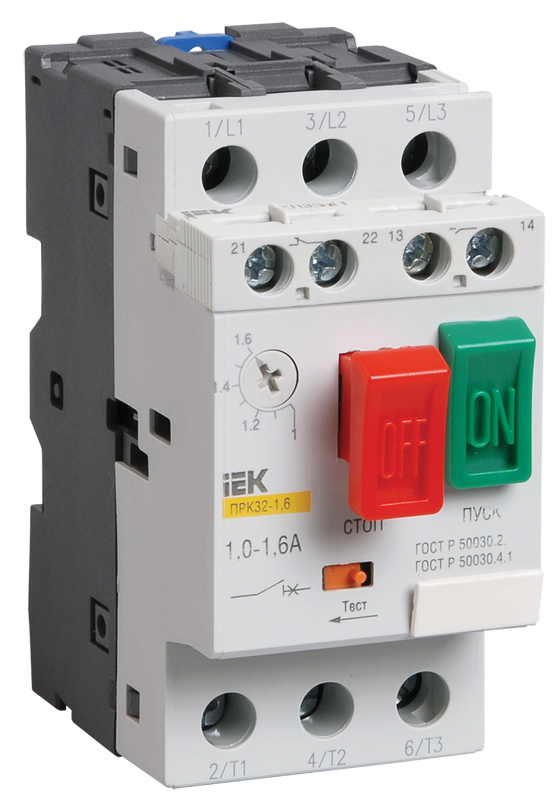 Пускатель ПРК32-10 In=10A Ir=6-10A Ue 660В IEK в Чите