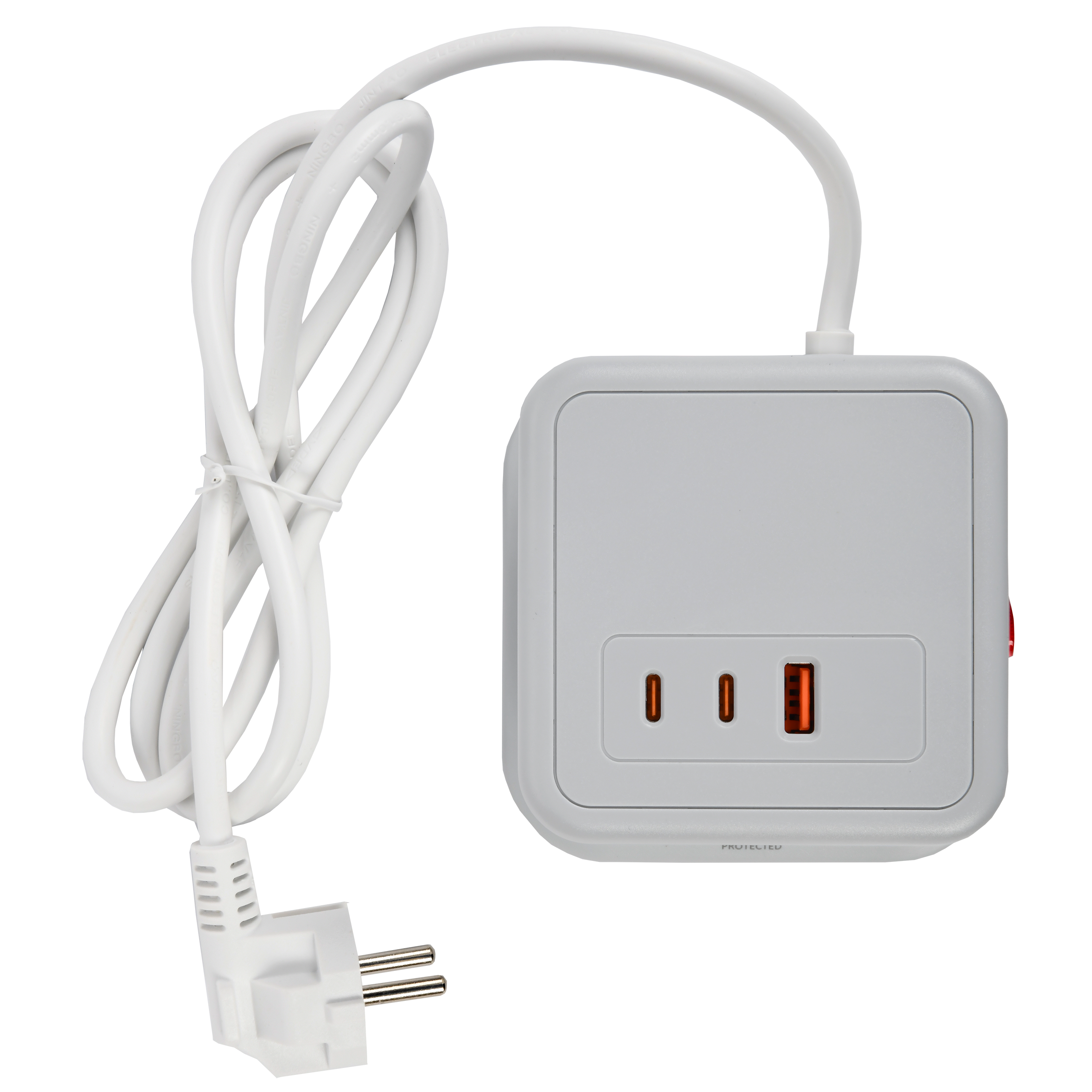 Удлинитель DOMINIC У08K 1,5м 3х1мм2 USB A+C 20Вт серый IEK в Чите