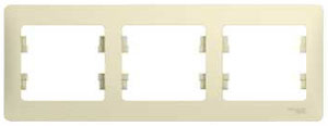 Рамка тройная Glossa SE бежевая в Чите