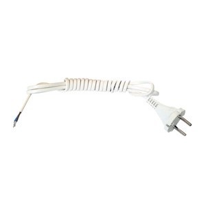 Шнур с вилкой ШВВП-ВП 2х0,75 3 м белый в Чите