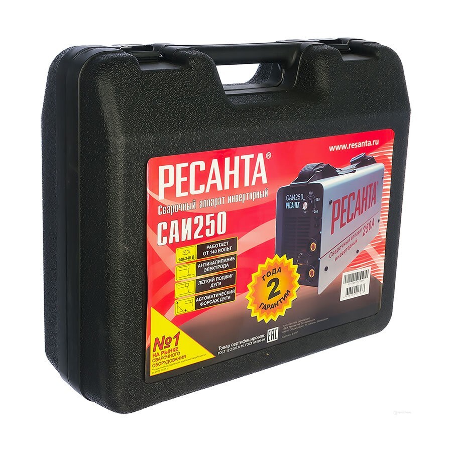 Сварочный аппарат инверторный САИ 250 в кейсе Ресанта в Чите