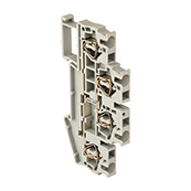 Колодка клеммная самозажимная двойная JXB-ST-2.5 24А серая EKF PROxima в Чите