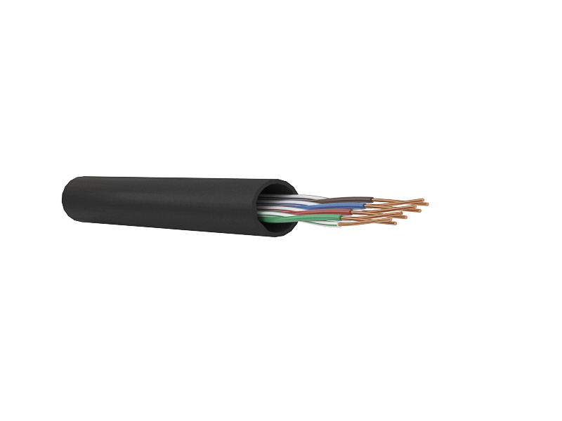 Кабель связи витая пара внешний экранированный F/UTP LDPE CAT5e 4х2х0,51 CU черный 305м OUTDOOR ITK в Чите