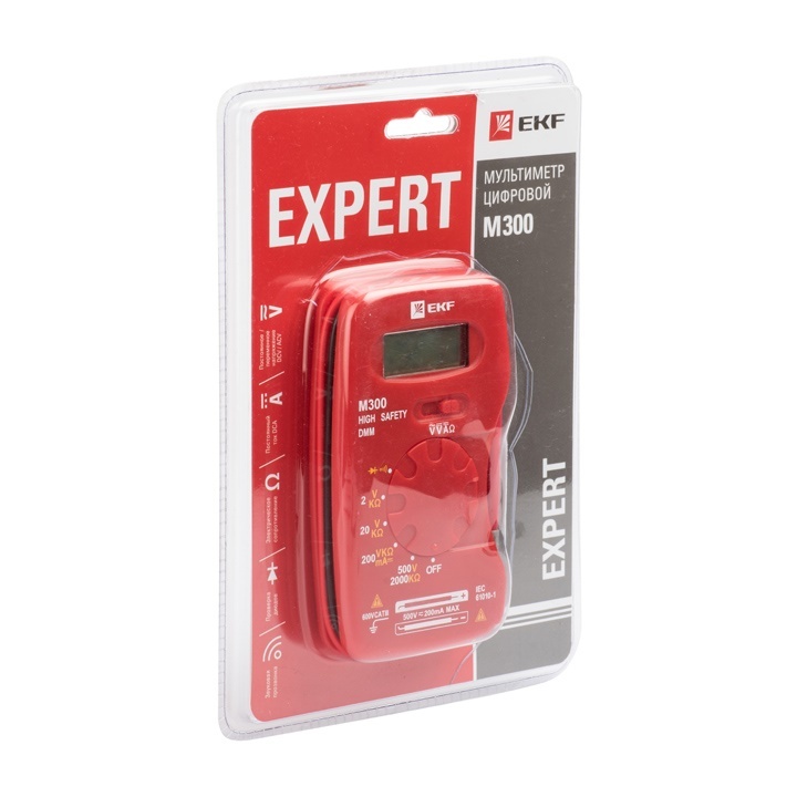 Мультиметр цифровой M300 EKF Expert в Чите
