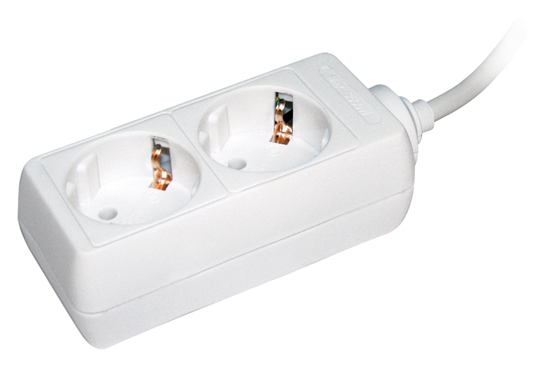 Удлинитель У02 2 места 2P+PE/5 метров 3х1мм2 16А/250 IEK в Чите