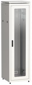 ITK Шкаф сетевой 19" LINEA N 47U 600х800 мм стеклянная передняя дверь серый в Чите