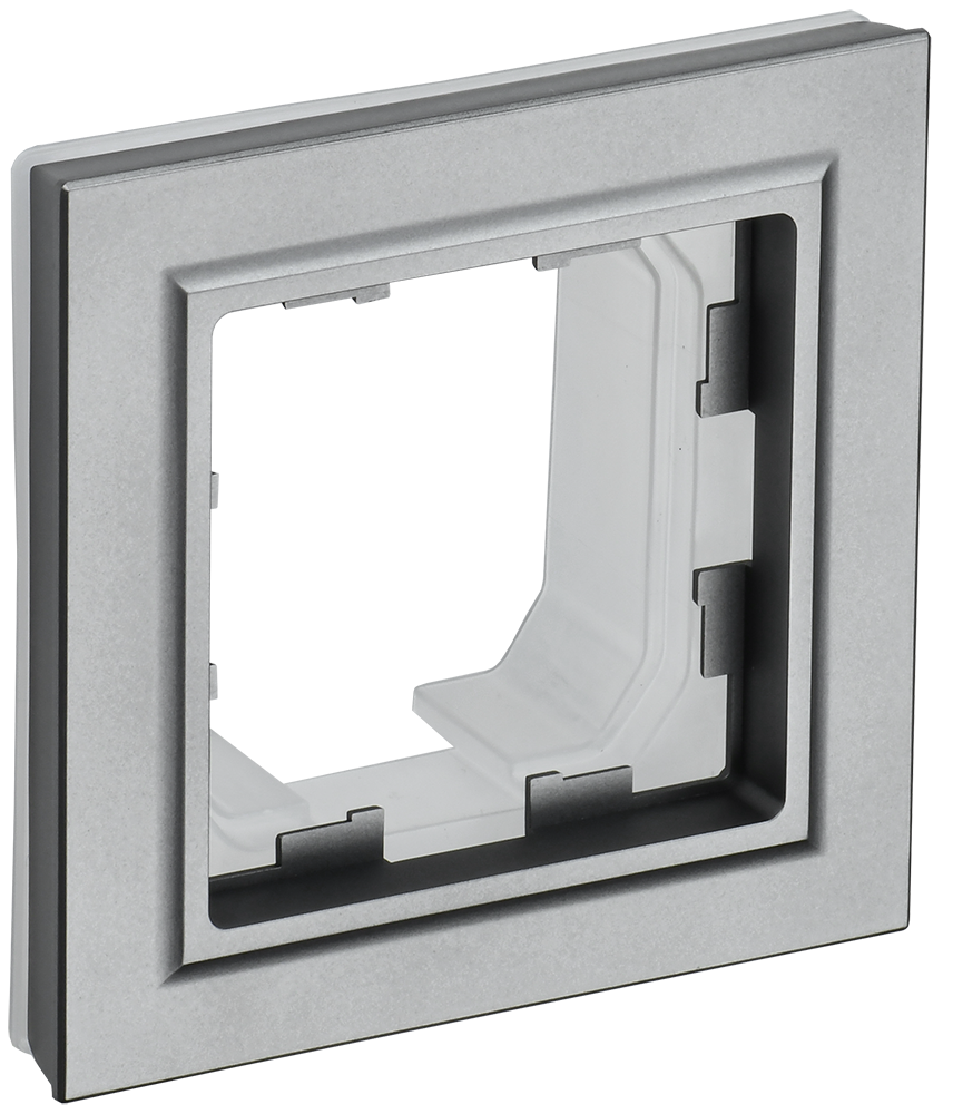 Рамка одинарная IP44 BRITE IEK сталь в Чите