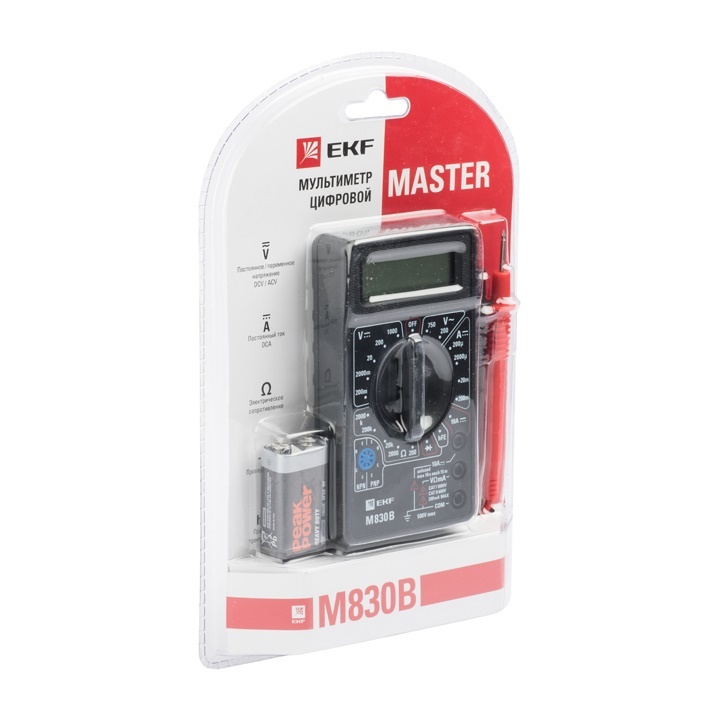 Мультиметр цифровой M830B EKF Master в Чите