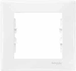 Рамка одинарная SEDNA Schneider Electric белая в Чите