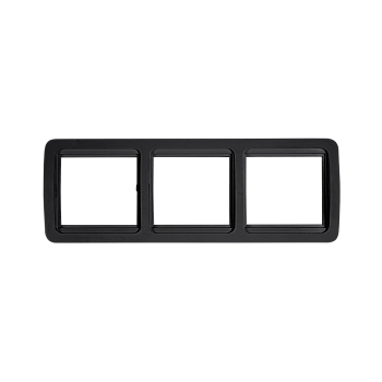 Рамка тройная горизонтальная CLASSICO черная 2303HB IN HOME в Чите