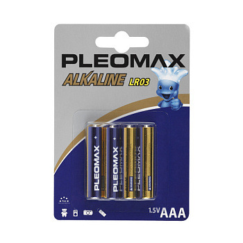 Батарейки ААА Pleomax LR03-4BL (4шт) в Чите
