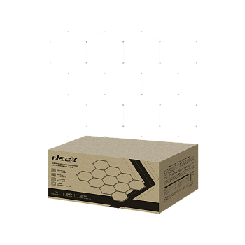 Светильник светодиодный ДБО-HEXAGON 11С-46065 460Вт 230В 6500К 11 сот 0.5м шнур с вилкой 3256х2350мм NEOX в Чите