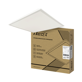 Панель светодиодная встраиваемая ДВО-PRO 7540-ОПАЛ 75Вт 4000К 100лм/Вт CRI80 IP40 595х595х30мм NEOX в Чите