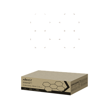 Светильник светодиодный ДБО-HEXAGON 5С-24065 240Вт 230В 6500К 5 сот 0.5м шнур с вилкой 1628х2380мм NEOX в Чите