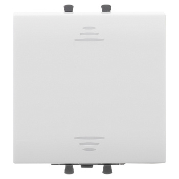 Выключатель одноклавишный модульный, Avanti "Белое облако", 2 модуля DKC в Чите