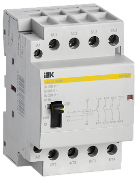 Контактор модульный с ручным управлением КМ25-40МР AC KARAT IEK в Чите