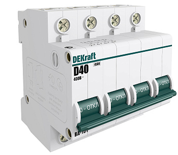 Автоматический выключатель DEKraft ВА-101 4P 63А 4,5кА характеристика С в Чите