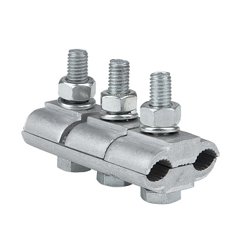 Зажим соединительный плашечный 3 болта М6 (D провода 9,6...11,4 мм) ПА-2-2 EKF PROxima в Чите