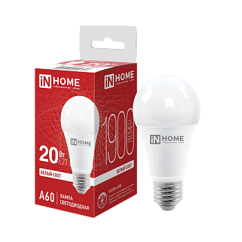 Лампа светодиодная LED-A60-VC 20Вт 230В Е27 4000К 1900Лм IN HOME в Чите