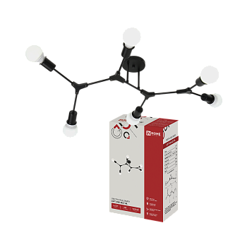 Люстра под лампу LOFT ARM-6E27-BL 6хЕ27 черный IN HOME в Чите