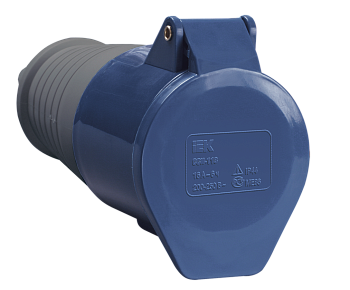 Розетка 213 переносная 2Р+РЕ 16А 220В IP44 IEK в Чите