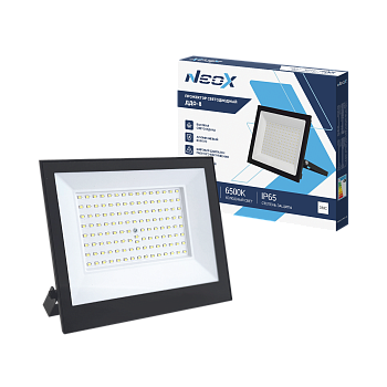 Прожектор светодиодный ДДО-8 100Вт 230В 6500К 10000Лм 100лм/Вт IP65 черный NEOX в Чите