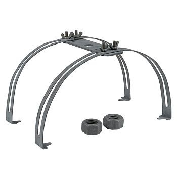 Держатель молниеприемника 1-2 метра на круглый конек двойной EKF PROxima в Чите