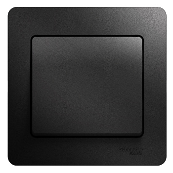 Выключатель одноклавишный Glossa SE антрацит в сборе в Чите