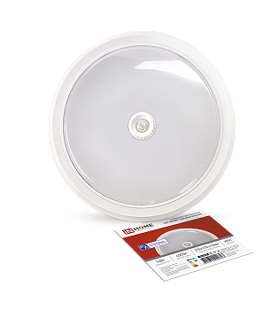 Светильник светодиодный СПБ-2Д-КРУГ 14Вт 230В 4000К 1100Лм 210мм с настраиваемым датчиком белый IN HOME в Чите