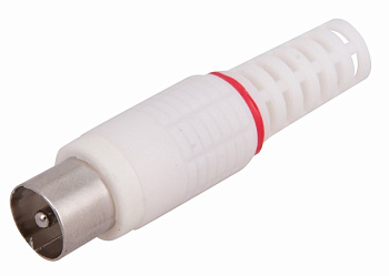 Штекер ТВ без пайки, белый PROCONNECT в Чите