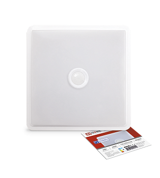 Светильник светодиодный СПБ-2Д-КВАДРАТ 20Вт 4000К 1400Лм 230мм с датчиком белый IN HOME в Чите