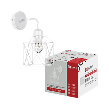 Светильник настенный под лампу LOFT ATIKO-WL-E27-WH Е27 белый IN HOME в Чите