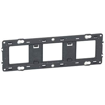 Суппорт Legrand MOSAIC 6 модулей для крепления на винтах белый в Чите