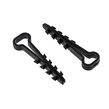 Дюбель-хомут для плоского кабеля (5-8мм) черный (100шт.) EKF PROxima в Чите