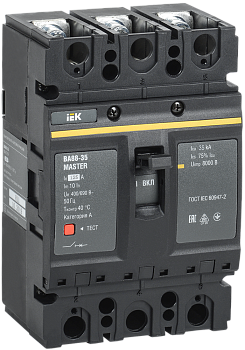 Автоматический выключатель IEK ВА88-35 3Р 125А 35кА MASTER в Чите