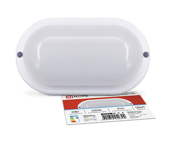 Светильник светодиодный герметичный СПП 2065-ОВАЛ 20Вт 6500К 1800Лм IP65 195х94мм IN HOME в Чите