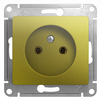 Розетка одинарная Glossa SE фисташковая в Чите